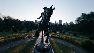 Boston Common Sunrise - Flight Footage