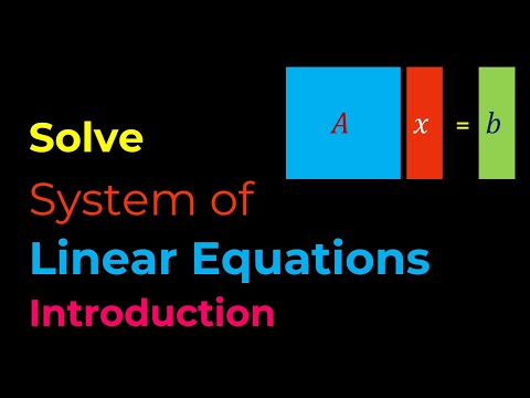 Solving Linear Equations Python Methods Matrix Cases