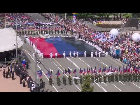 [2016] Donetsk Anthem | Donetsk Republic Day Demonstration