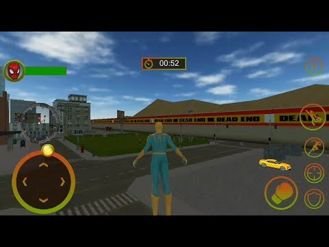 Flying Iron Rope Super Spiderhero Simulator (by Super Heroes Game Studios) Android GamePlay