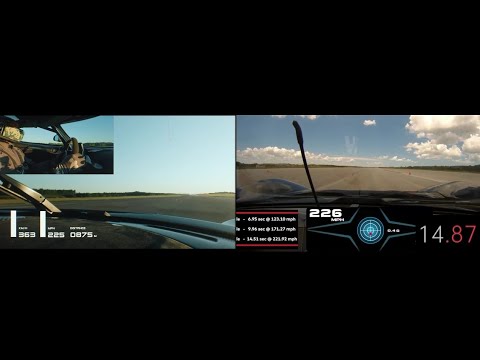 Koenigsegg Jesko Vs Hennessey Venom F5 0-250 Mph Acceleration side by side