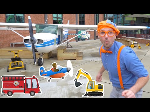 , title : 'Blippi at the Children's Museum to see Vehicles for Kids | Transportation Song
