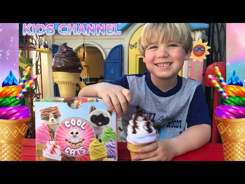 Sunny Days Entertainment Cool Cats Plush Transform Ice Cream Cone Into Cat Plush