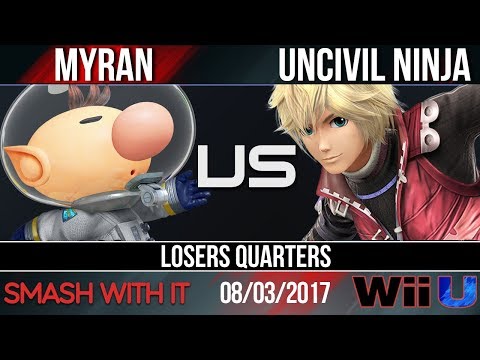 SWI 90 - Myran (Olimar) vs. Uncivil Ninja (Shulk) - Losers Quarters - Smash Wii U