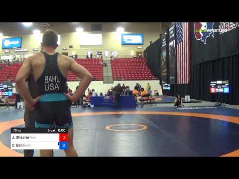 2018 Marine Corps US Open/UWW Junior Freestyle 79 Con 16 #1 - Jesse Shearer (BWC) Vs. Christian Ba