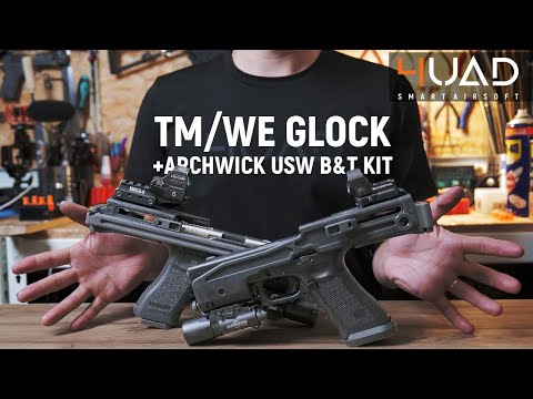 Toy Gun ASMR - Tokyo Marui Glock 17 / WE G18 + Archwick B&T  USW-G