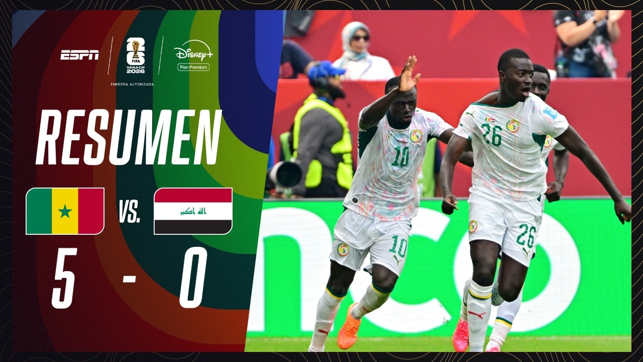 SENEGAL PASÓ POR ENCIMA A IRAK EN EL CIERRE DE SU GRUPO | Senegal 5-0 Irak | RESUMEN | M61