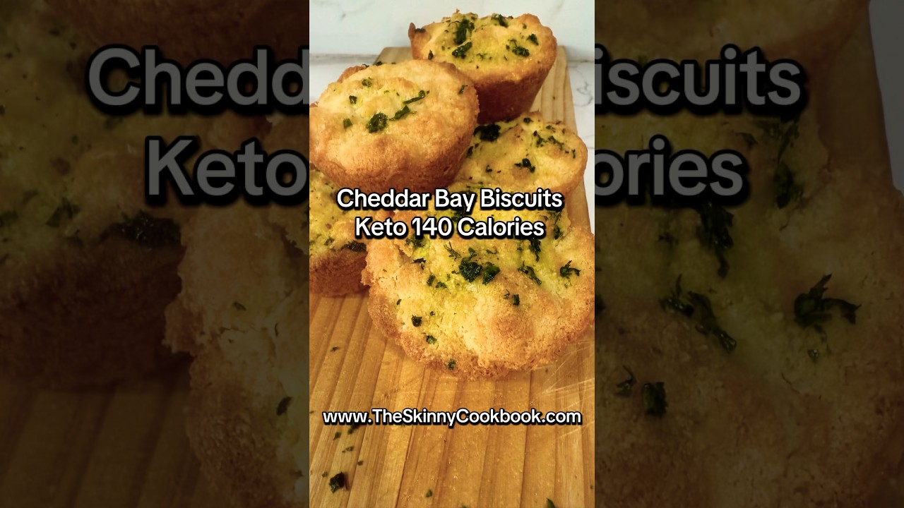 Cheddar Bay Biscuits low calorie high protein #ketorecipes #healthyrecipes #biscuitrecipe #keto