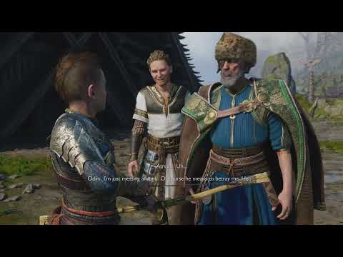 God of War 5 Ragnarok - Atreus meets Odin & Heimdall in Asgard (God of War 2022) PS5