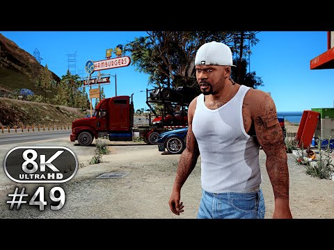 GTA V 8K Ultra Graphics Gameplay Walkthrough Part 49 - GTA V 8K 60FPS PC No Commentary