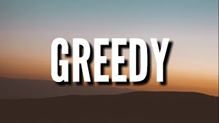 Tate McRae - greedy (Lyrics) He said, I'm just curious, is this for real or just an act?