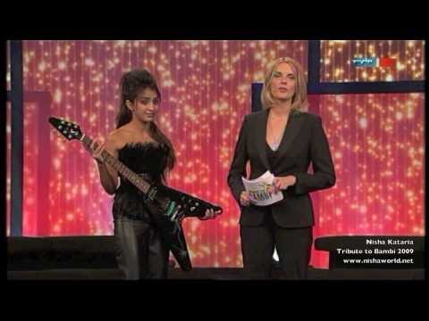 Nisha Kataria Tribute to Bambi 2009 Berlin We are the World Michael Jackson Scream Guitar