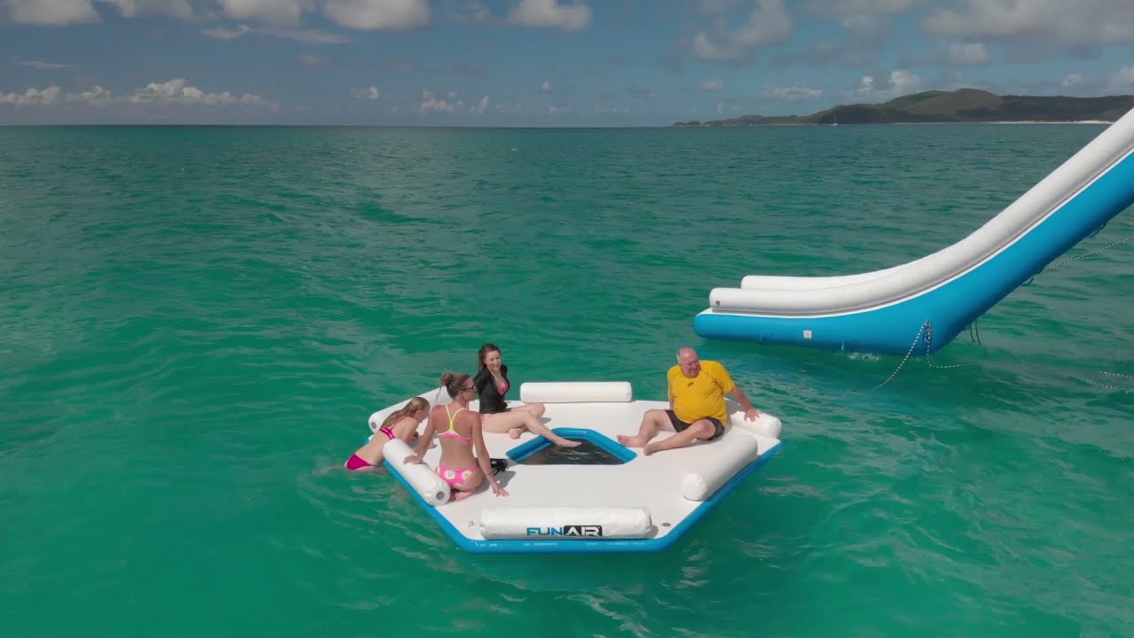 Celebrate Australia Day on Superyacht Alani with their new FunAir Splash Island