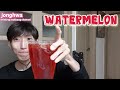 ASMR OKF 수박주스 시원하게 완샷 ASMR Watermelon Juice Drinking Show Mukbang