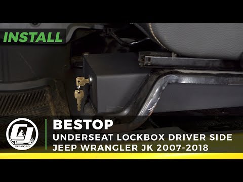2007-2018 Jeep Wrangler JK Install: Bestop Driver Side Underseat Lockbox