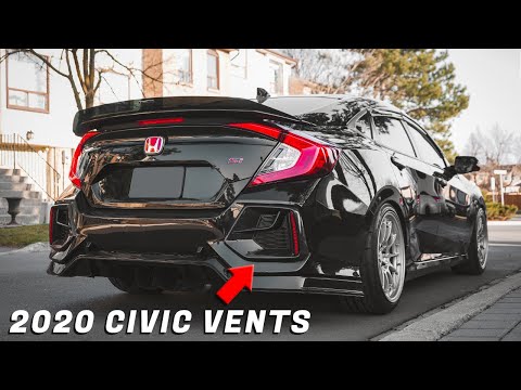 2020 Honda Civic Rear Bumper Garnish Install // 10th Gen Civic