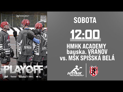 LIVESTREAM: HMHK ACADEMY bauska. VRANOV U20 - MŠK SPIŠSKÁ BELÁ U20