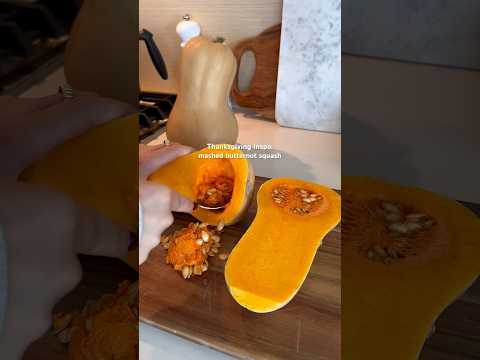 Thanksgiving side dish, mashed butternut squash recipe!