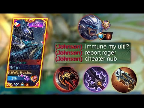 ROGER IMMUNE GOD VS TOP SUPREME JOHNSON!! | RIP JOHNSON ULTIMATE | GOD MODE IN THIS GAMEPLAY | MLBB