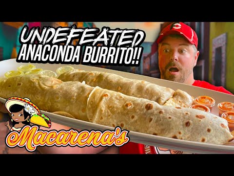 Undefeated Supreme "Anaconda" Mexican Burrito Challenge!! thumbnail