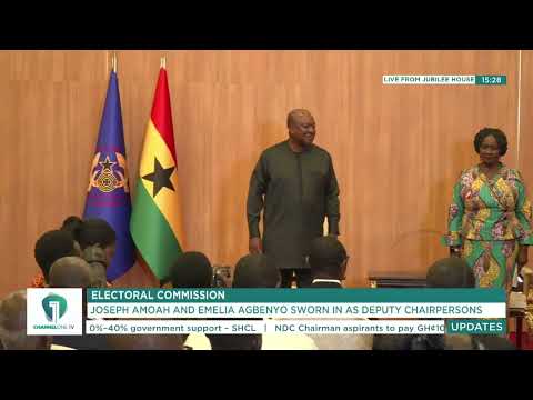 Mahama Presents Instruments of Appointment to New Deputy EC Chairpersons