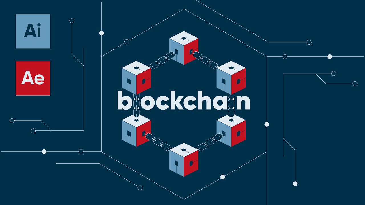 Blockchain / Isometric Cubes (Illustrator & After Effects Tutorial / Scene Breakdown)