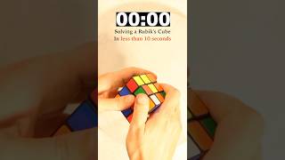 Solving a Rubik's Cube in 10 seconds