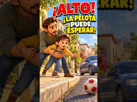 ¡ALTO! ¡La Pelota Puede Esperar! ⚽🚗 Cuento Infantil de Seguridad para Niños | No Cruzar la Calle