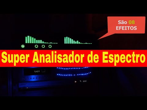 🎵 Super Analisador de Espectro Digital - Spectrum Analyzer SDSA02 #analisador #espectro #vu #meter