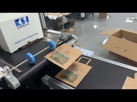 Digital paper bag printing machines working at Singapore