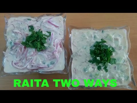 RAITA TWO WAYS || SWEET ONION RAITA AND CUCUMBER ONION RAITA || RAITA FOR BIRYANI OR VEG MEALS ||