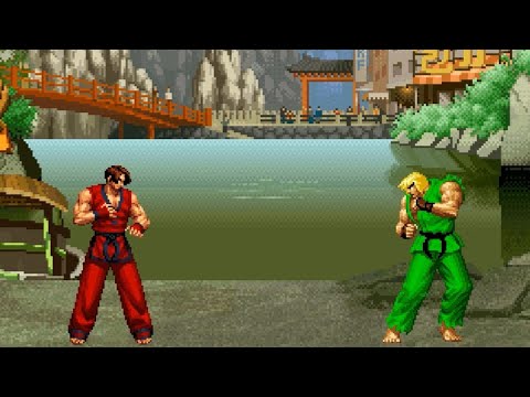 [KOF Mugen HD] Kick Masters Battle | Kim Kaphawn vs Ken Masters | [ 1vs1 ]