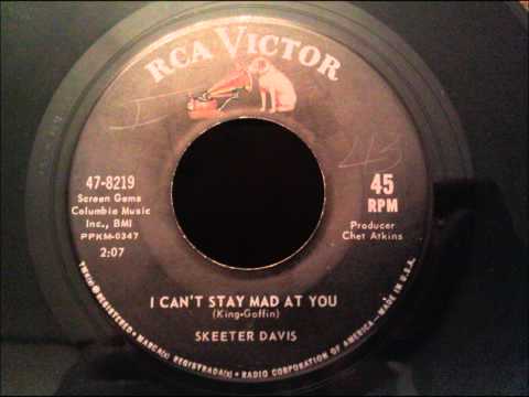 Skeeter Davis - I Can't Stay Mad At You - Great Early 60's Girl Group