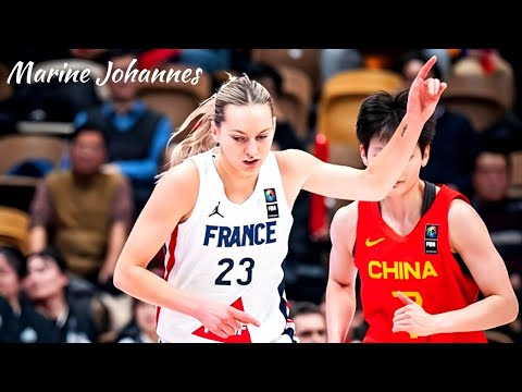 Marine Johannès 17 PTS 5 THREES | FRANCE vs CHINA - Women's Olympic Qualifying Tournament 2024