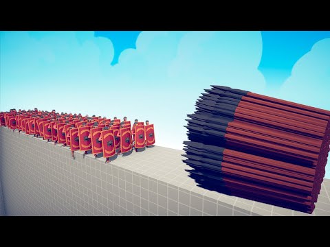 CAN 100x SHIELD BEARER CROSS THE BRIDGE? - TABS | Totally Accurate Battle Simulator 2023