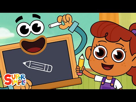 Mr. Blackboard | Back to School Supplies song! | Super Simple Songs
