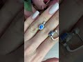 Серебряные серьги с опалом 0.325ct