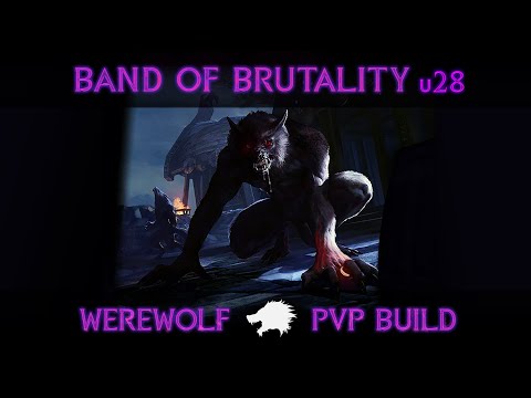 ESO Werewolf PVP Build - Malacath's Band of Brutality - Witch-Knight's Defiance - Eternal Vigor -U28