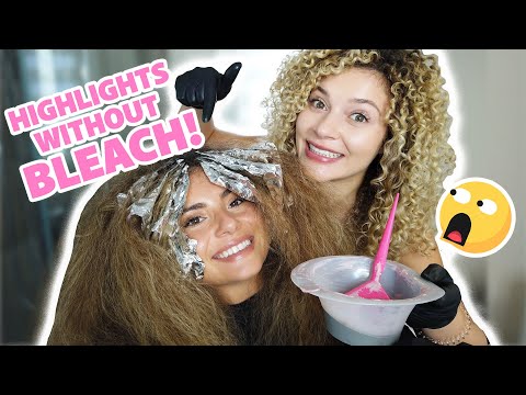 HOW TO HIGHLIGHT CURLY HAIR AT HOME WITHOUT BLEACH