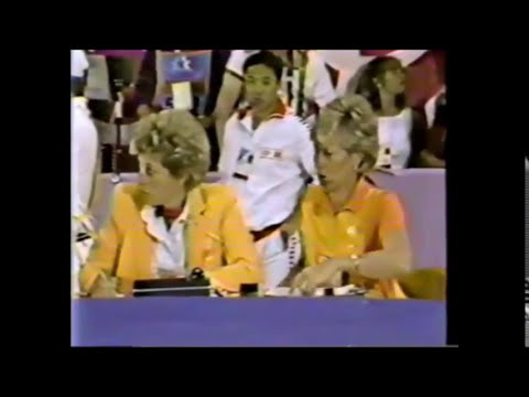 CHEN Yongyan (CHN) vault - 1984 Olympics Los Angeles EF