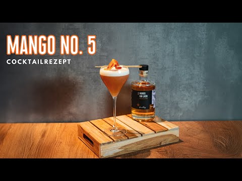 Mango No. 5 Cocktail mit Gin Likör | Tropischer Sommerdrink von David Gran | Wajos-Rezept