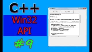 Windows GUI Programming with C/C++ ( Win32 API ) | Part -9 | Save File Dialog and Scrollbars