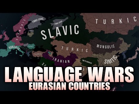 Language Wars Only Eurasian Countries HOI4 TFR Timelapse