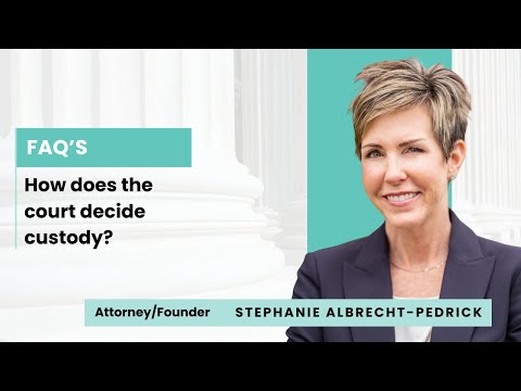 How does the court decide custody?