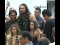 Why is AQUAMAN (Jason Momoa) crying with his children?