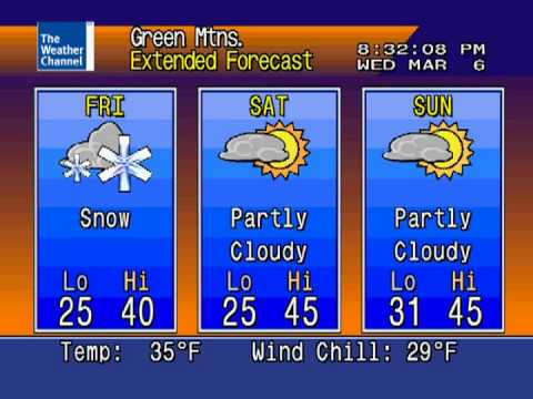 Weatherstar 4000 Emulator- Bennington VT, 3/6/2013