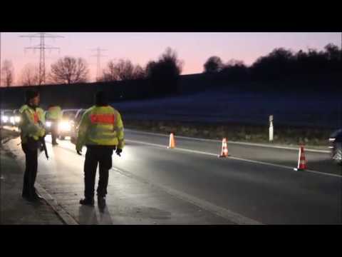 Polizeikontrolle auf der B293/Bretten-Dürrenbüchig