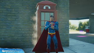 Use a Phone Booth as Clark Kent Location - Fortnite