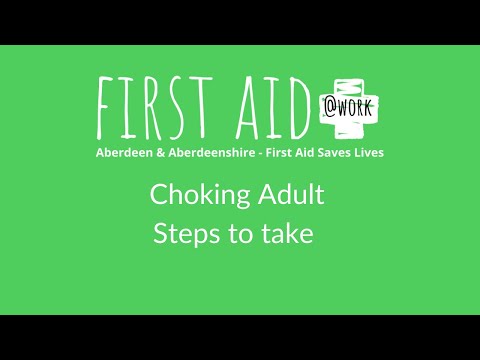 Choking Adult - Steps to take