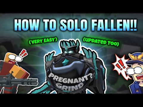 HOW TO BEAT SOLO FALLEN IN TDS IN 4 MINUTES (EASIEST GUIDE Strategy) (TDS Roblox)